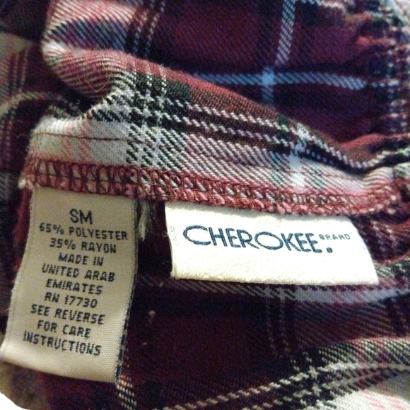 Girls' Cherokee Plaid Scooter Skirt With Side Buckles Sized SM - Picture 4 of 7
